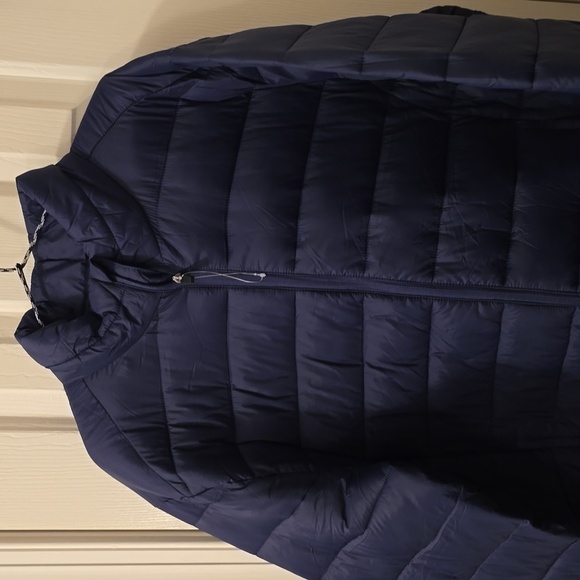 ST. JOHN'S BAY BRAND MEN'S BAVY BLUE ZIPPERED COAT SIZE XL - Picture 1 of 14